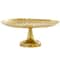 CosmoLiving by Cosmopolitan 13&#x22; Gold Aluminum Cake Stand